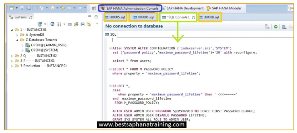 ¿Cómo ejecutar el script sap hana sql sin una función o un procedimiento?